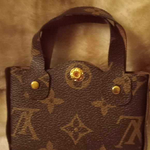 Upcycled Lux Monogram Mini Pouches With COA - Picture 2 of 5